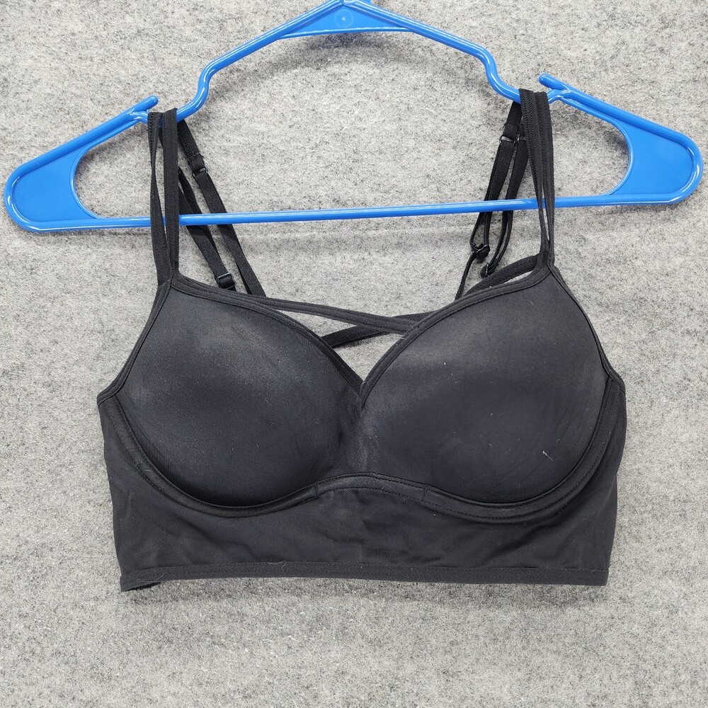 PINK Victoria Secret Bralette Womens Small Pull Over Black
